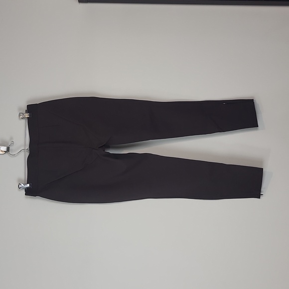 TALBOTS Brown Rayon Blend Wide Elastic Band Waist Skinny Pants with Zip Ankle - Picture 6 of 13